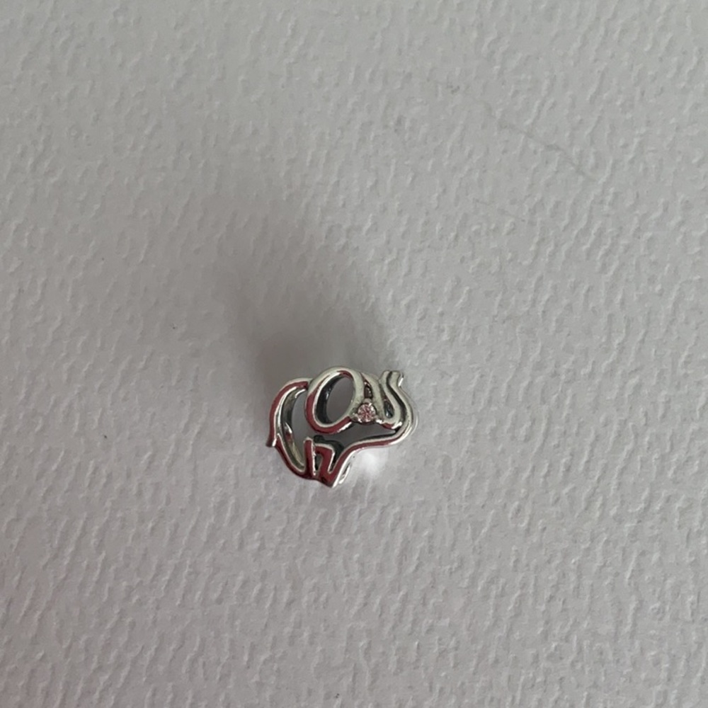 Silver Elephant Charm